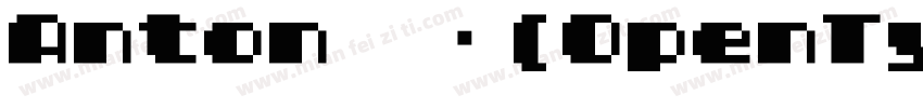 Anton 常规(OpenType TrueType字体转换